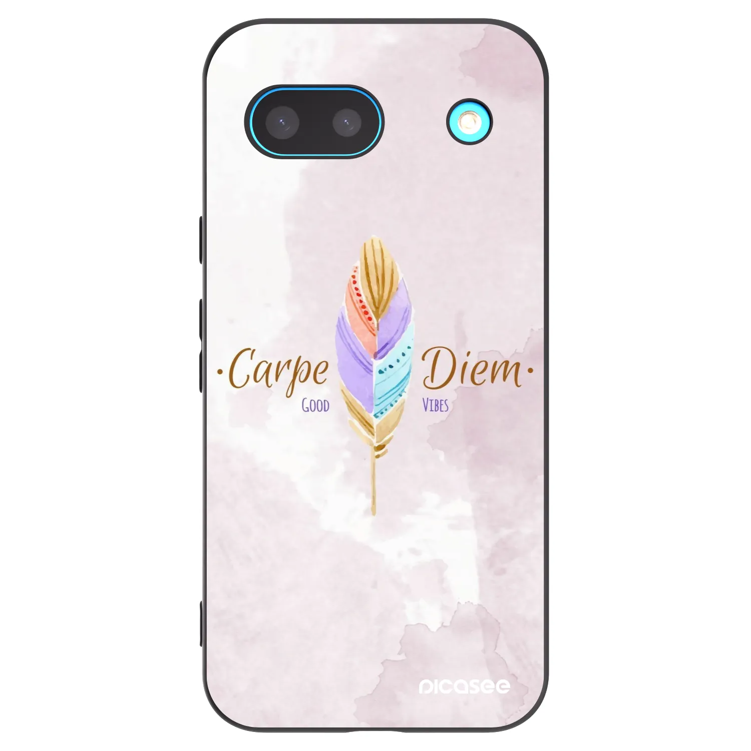 Picasee crna silikonska maskica za Google Pixel 8a - Carpe Diem