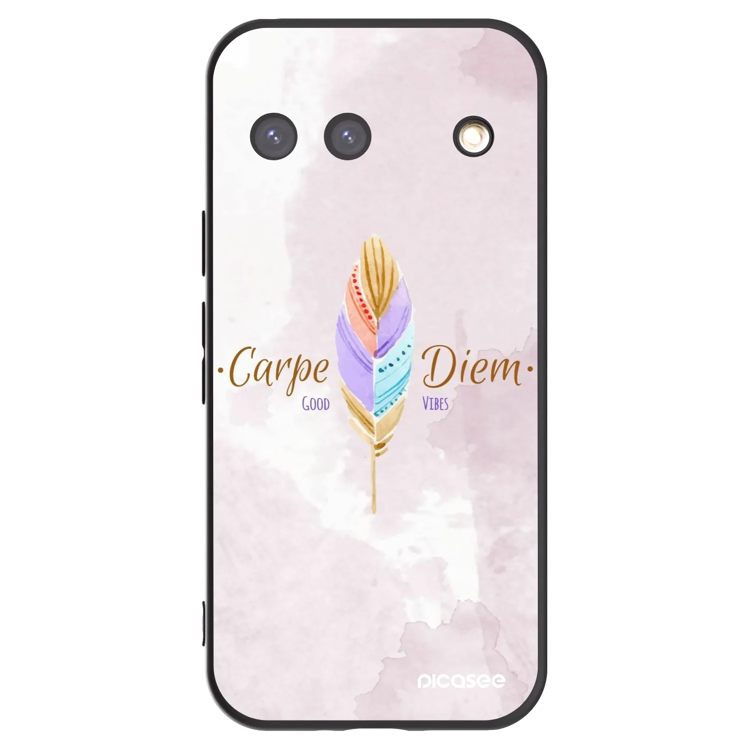 Picasee crna silikonska maskica za Google Pixel 9 - Carpe Diem