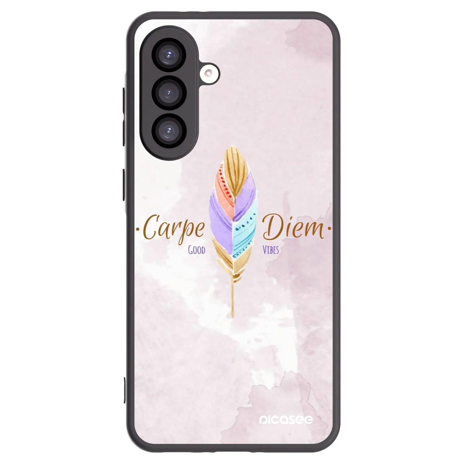 Picasee crna silikonska maskica za Samsung Galaxy A26 5G A266B - Carpe Diem