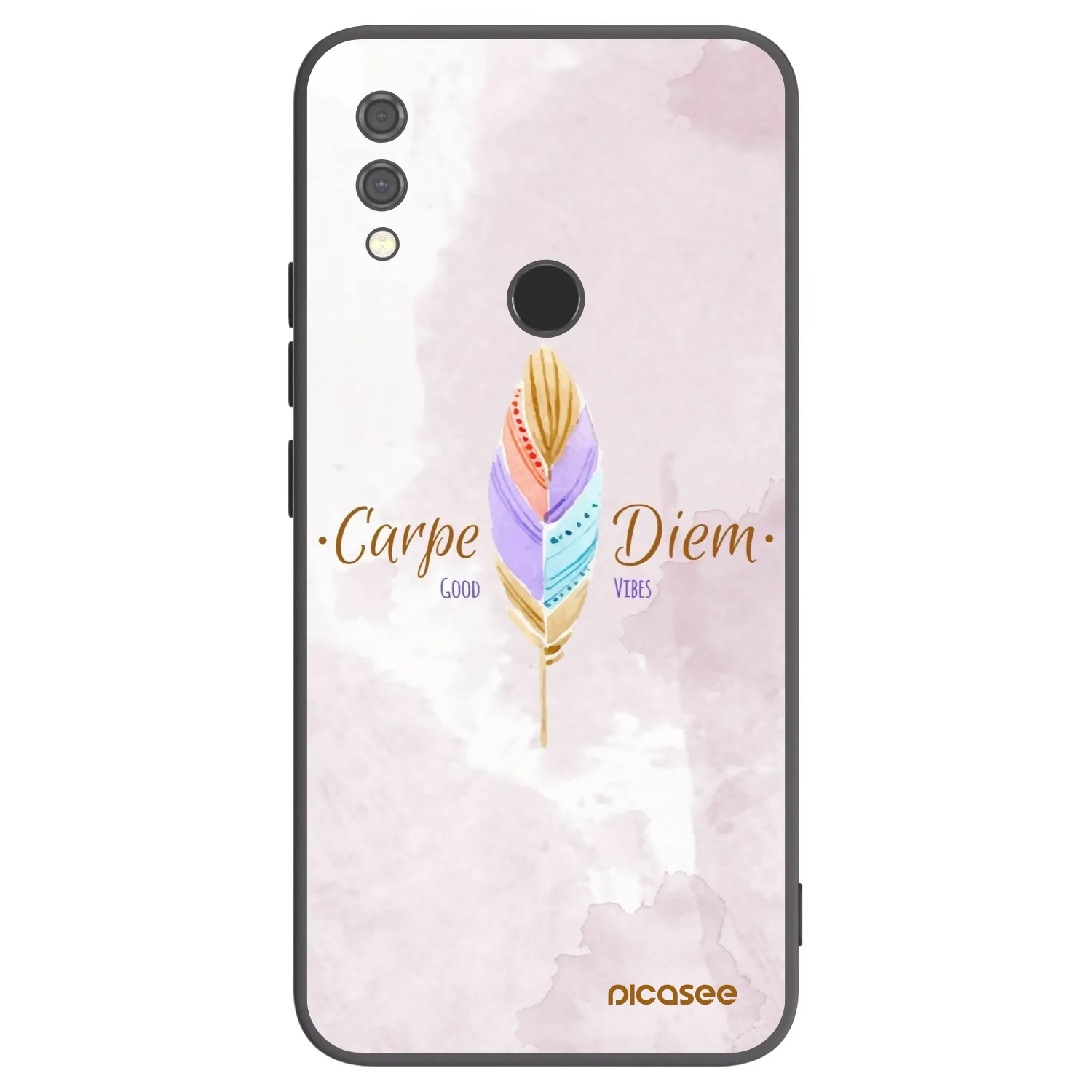 Picasee crna silikonska maskica za Xiaomi Redmi Note 7 - Carpe Diem