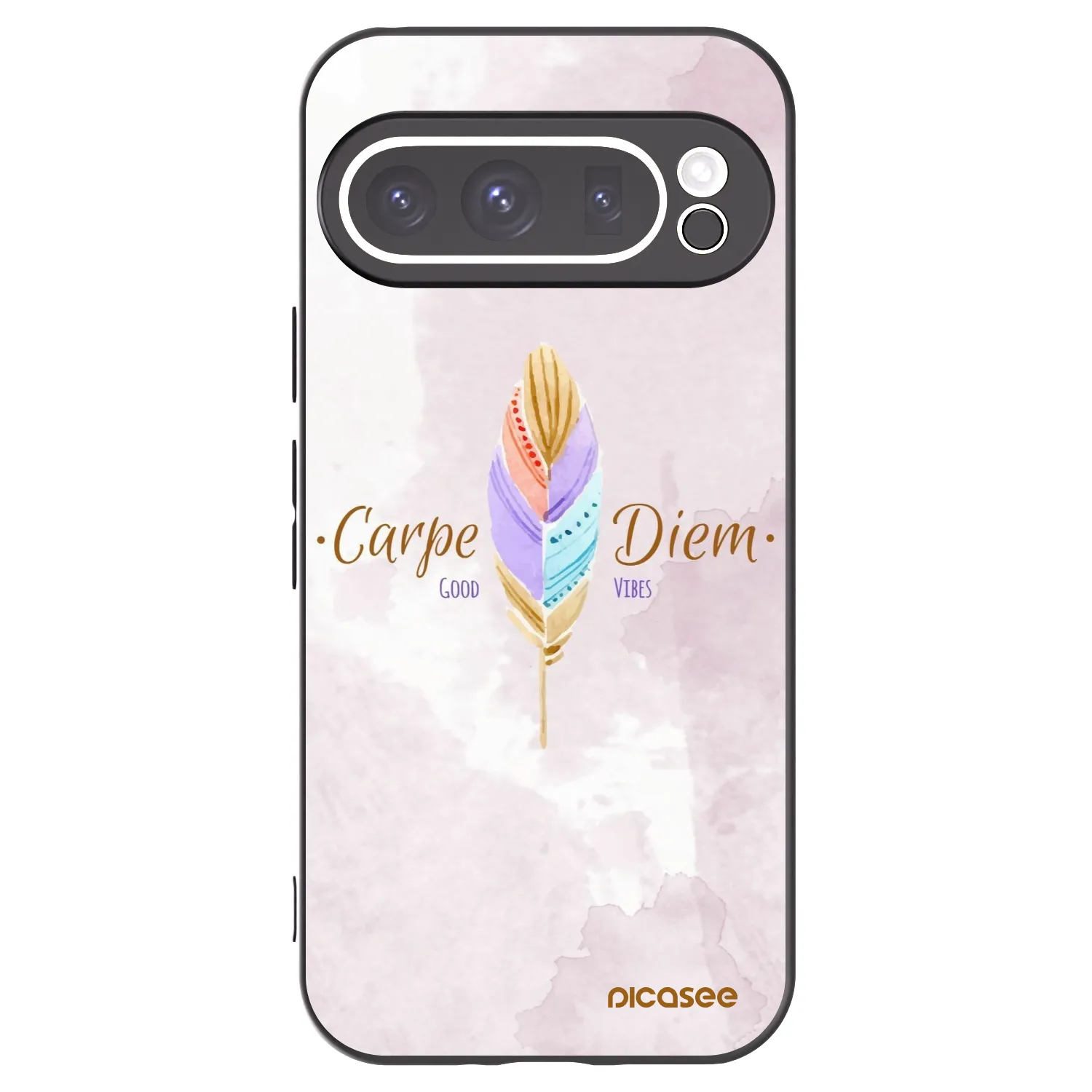 Picasee crna silikonska maskica za Google Pixel 9 Pro - Carpe Diem