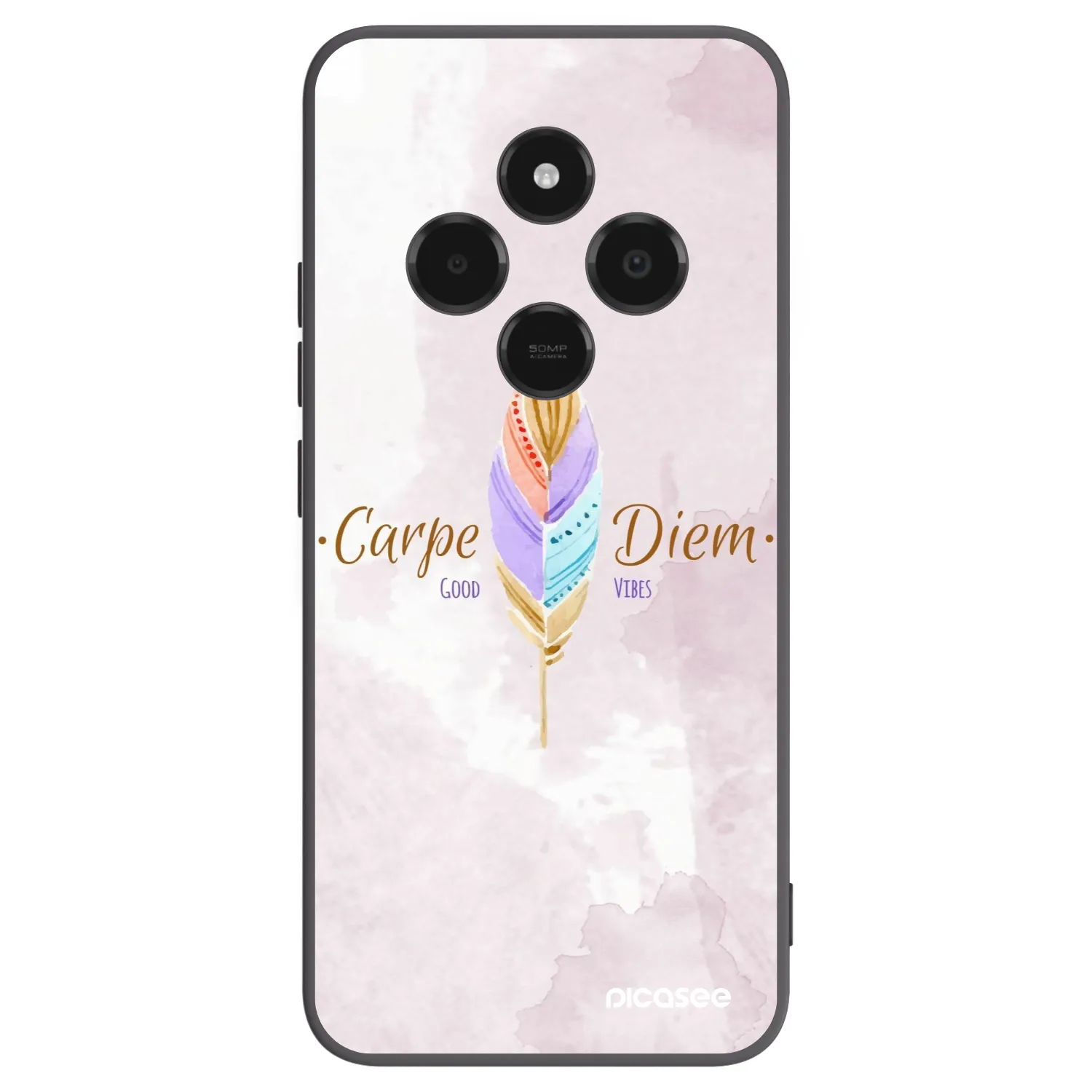 Picasee crna silikonska maskica za Xiaomi Poco C75 - Carpe Diem