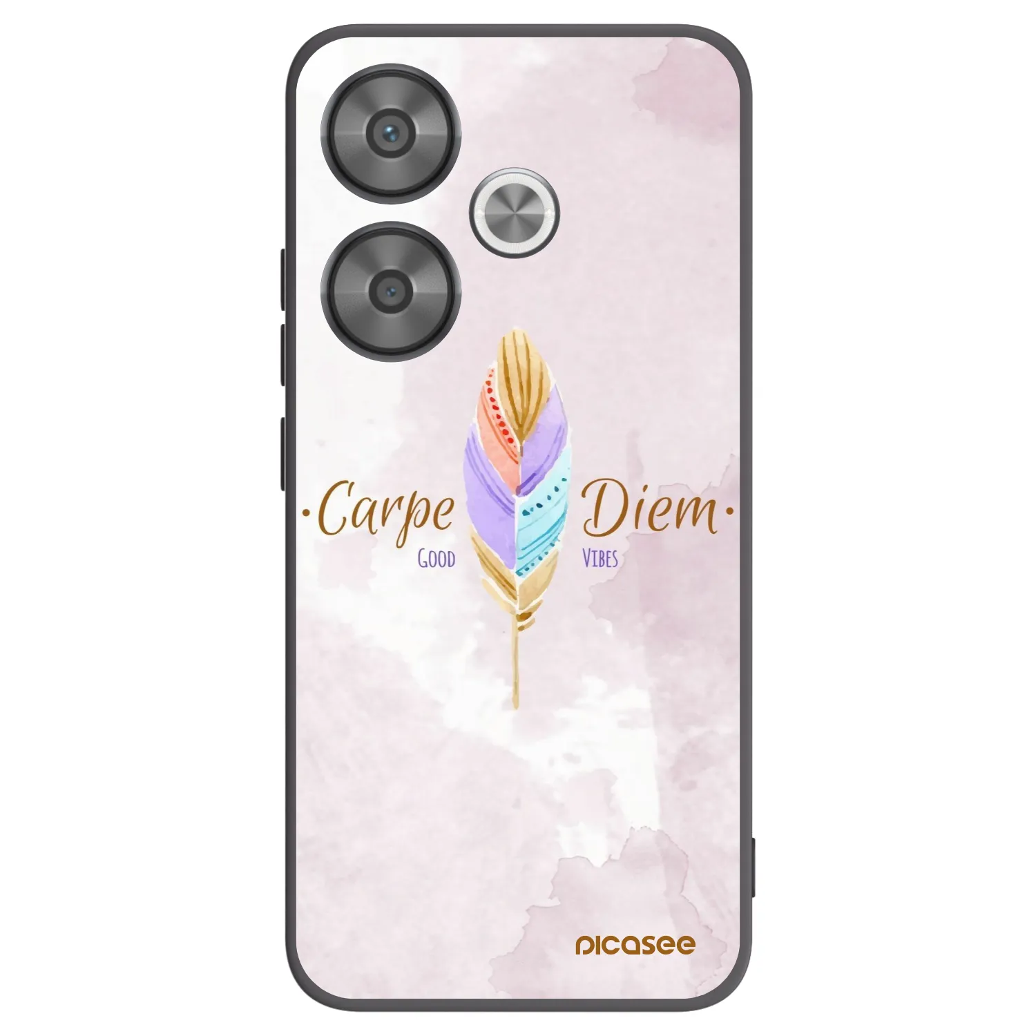 Picasee crna silikonska maskica za Xiaomi Poco F6 - Carpe Diem