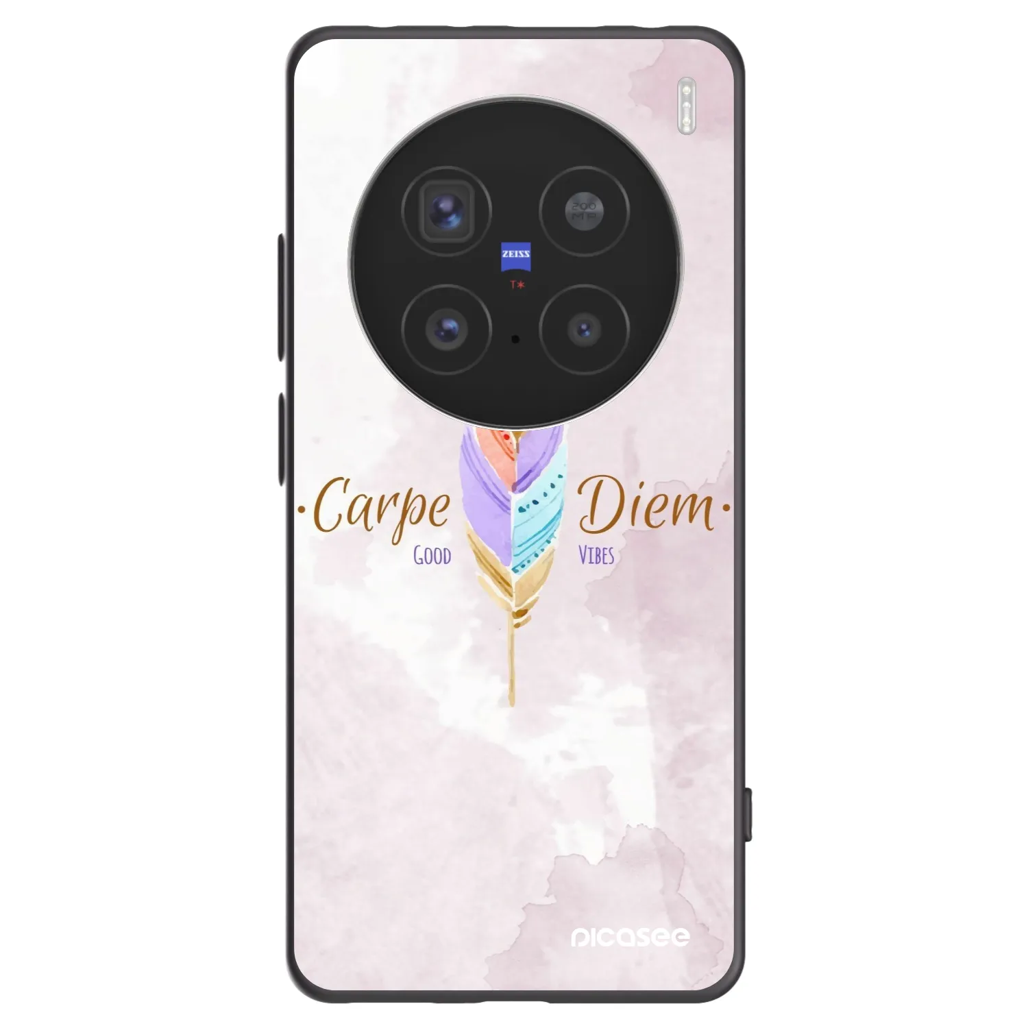 Picasee crna silikonska maskica za Vivo X200 Pro - Carpe Diem