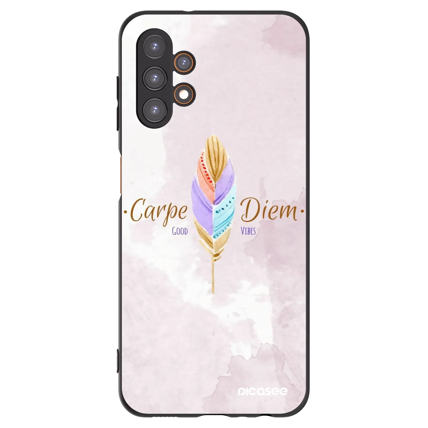 Picasee crna silikonska maskica za Samsung Galaxy A13 5G - Carpe Diem