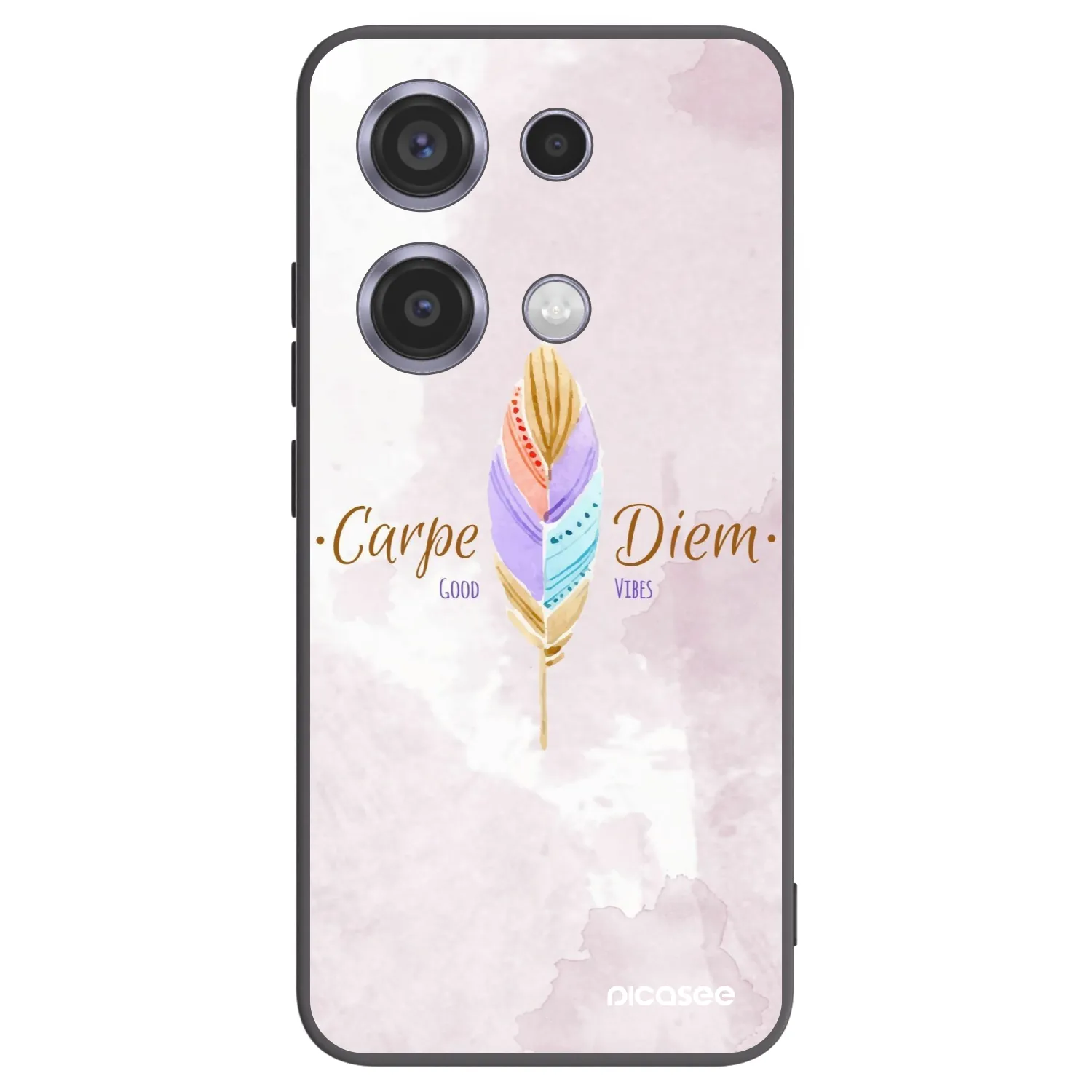 Picasee crna silikonska maskica za Xiaomi Redmi Note 14S - Carpe Diem