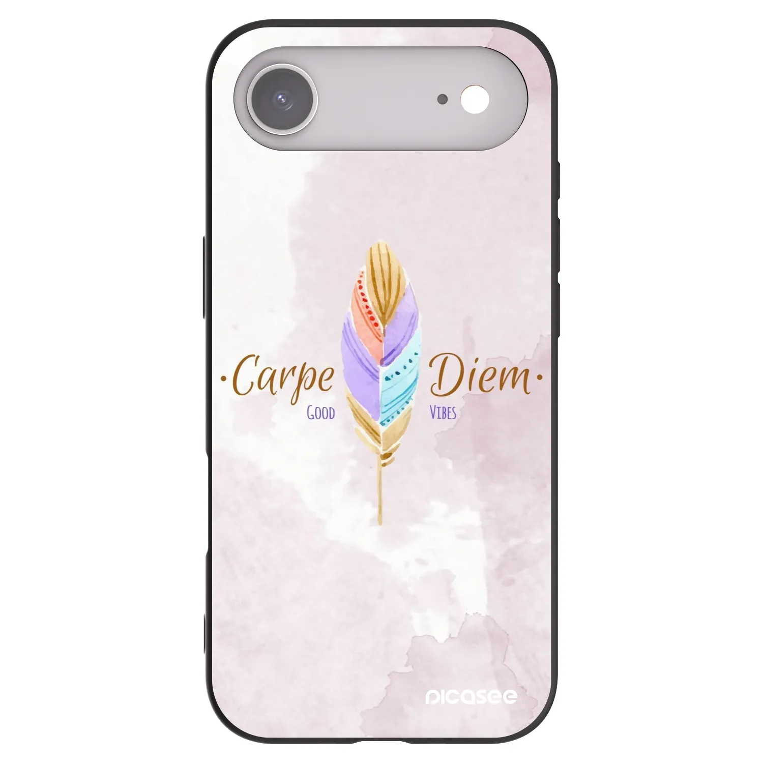 Picasee crna silikonska maskica za Apple iPhone Air - Carpe Diem