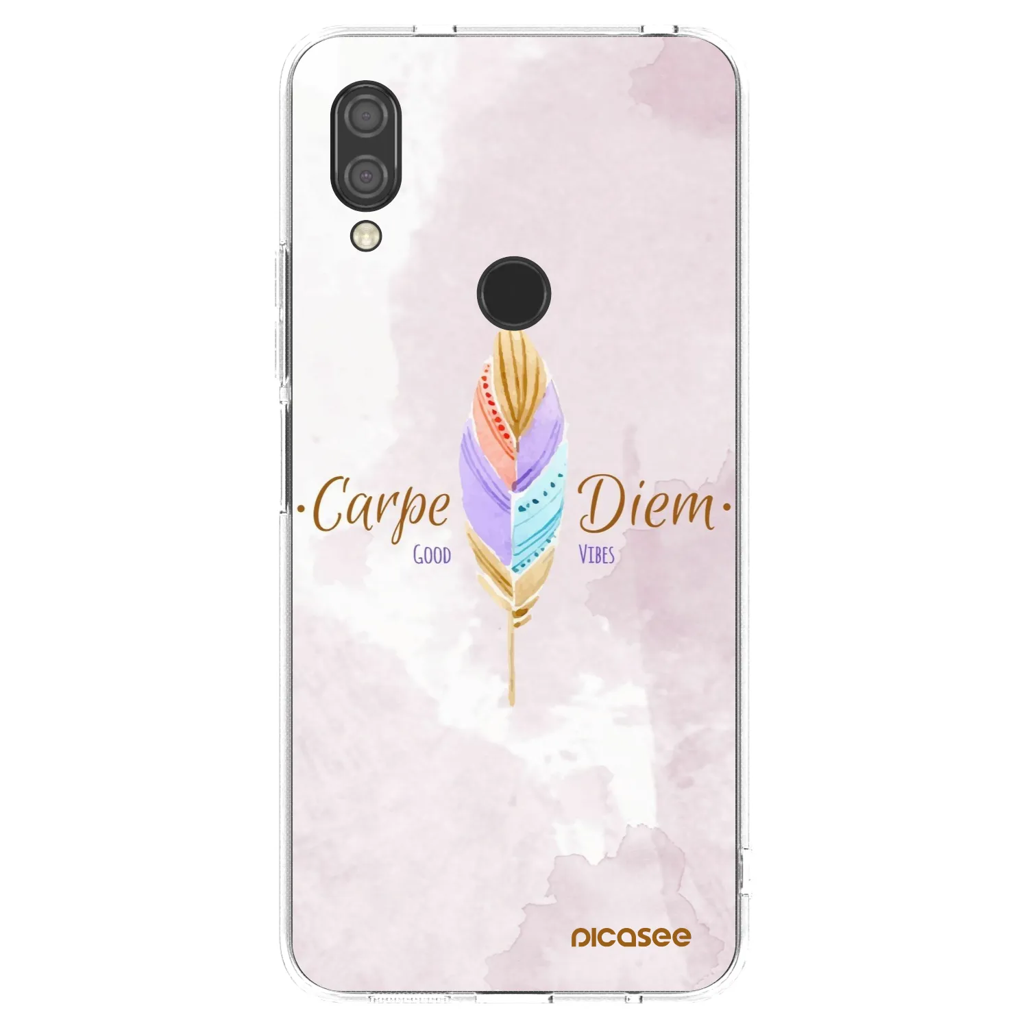 Picasee silikonska prozirna maskica za Xiaomi Redmi 7 - Carpe Diem