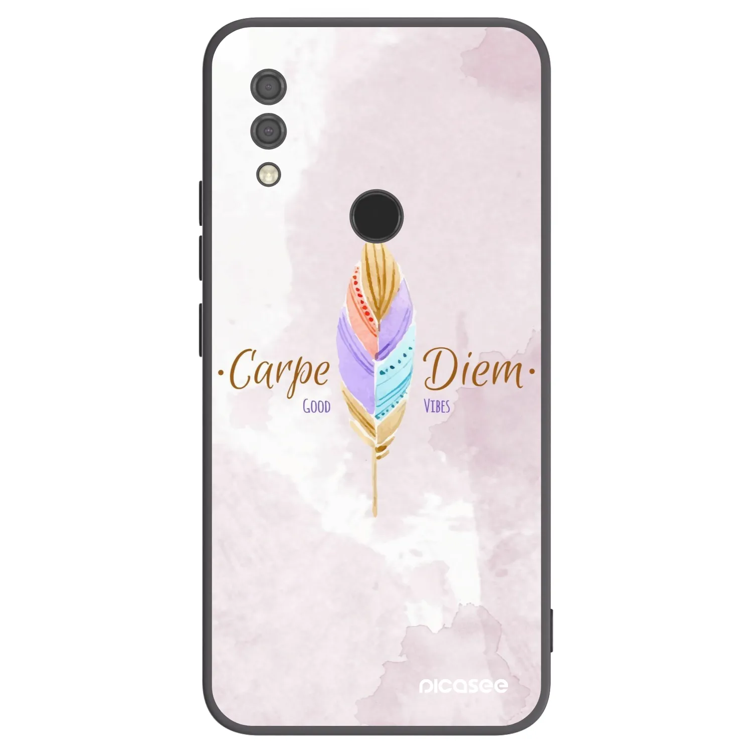 Picasee crna silikonska maskica za Xiaomi Redmi 7 - Carpe Diem