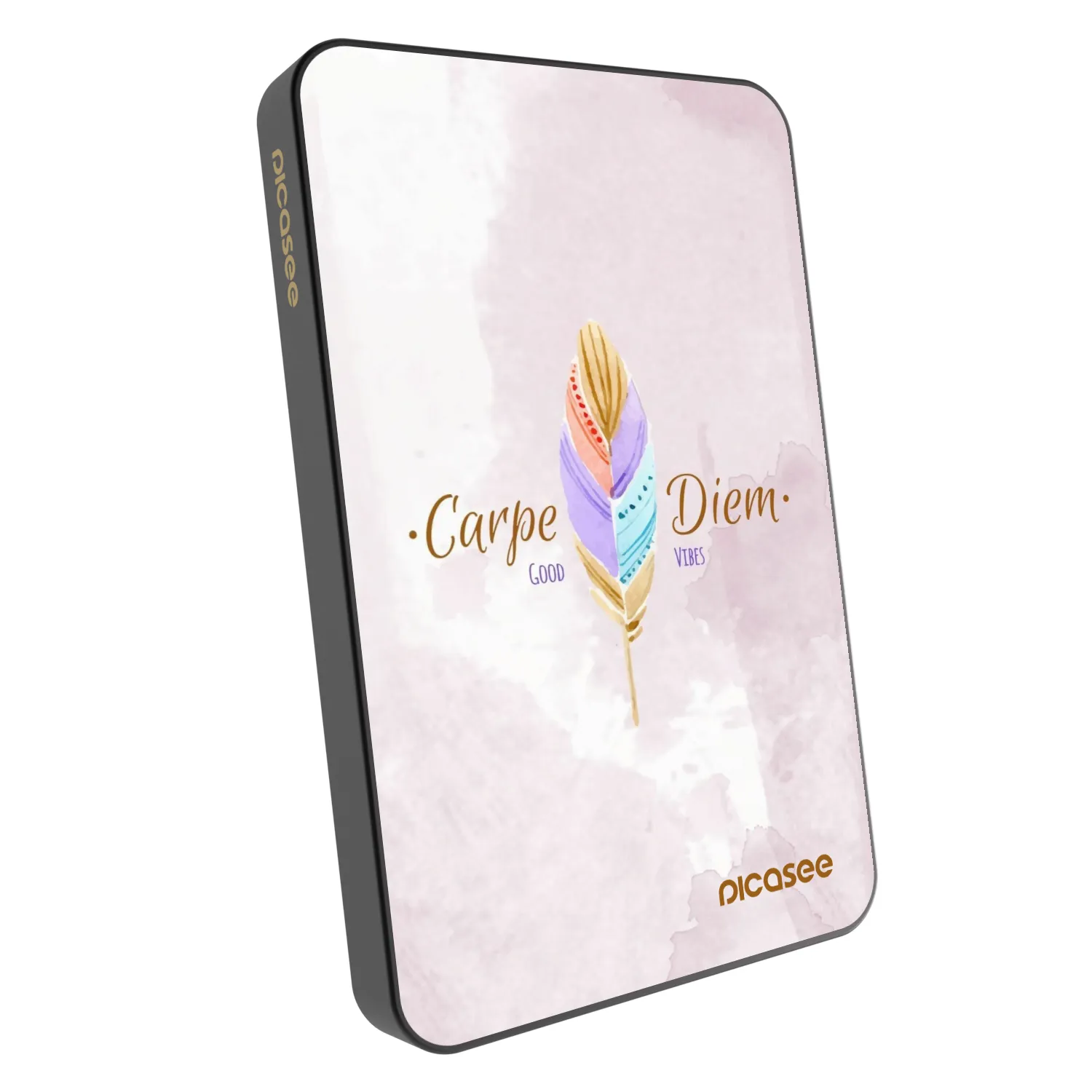 Picasee Prijenosni punjač s MagSafe 5 000 mAh Sivo - Carpe Diem