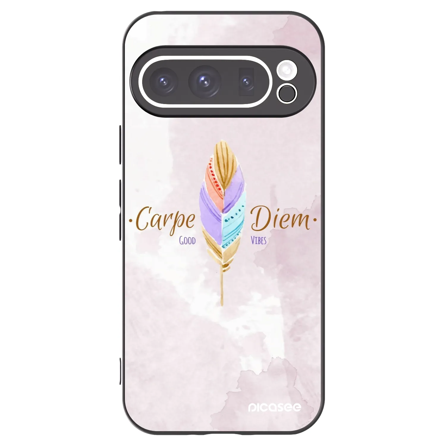 Picasee crna silikonska maskica za Google Pixel 9 Pro XL - Carpe Diem