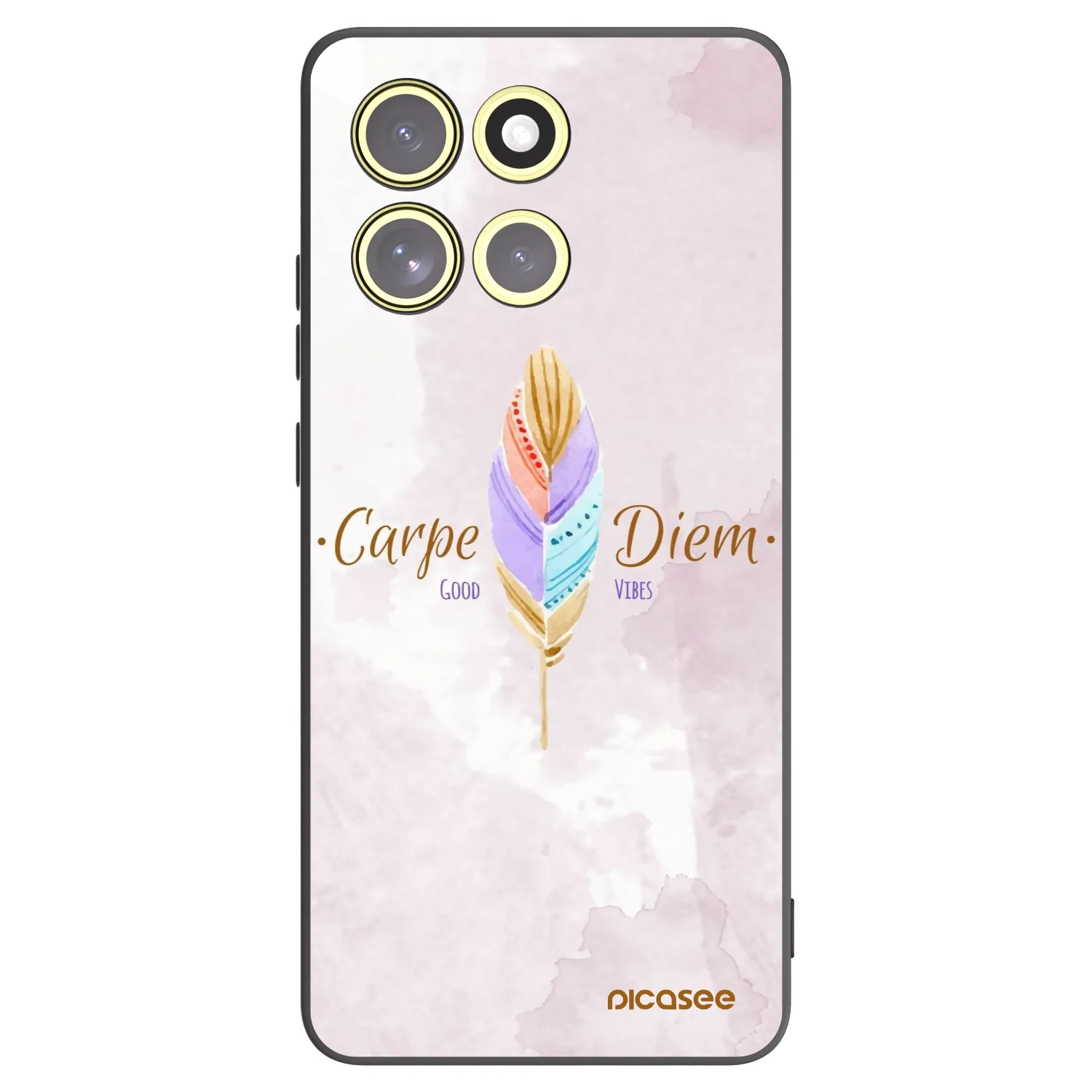 Picasee crna silikonska maskica za Motorola Moto G86 5G - Carpe Diem