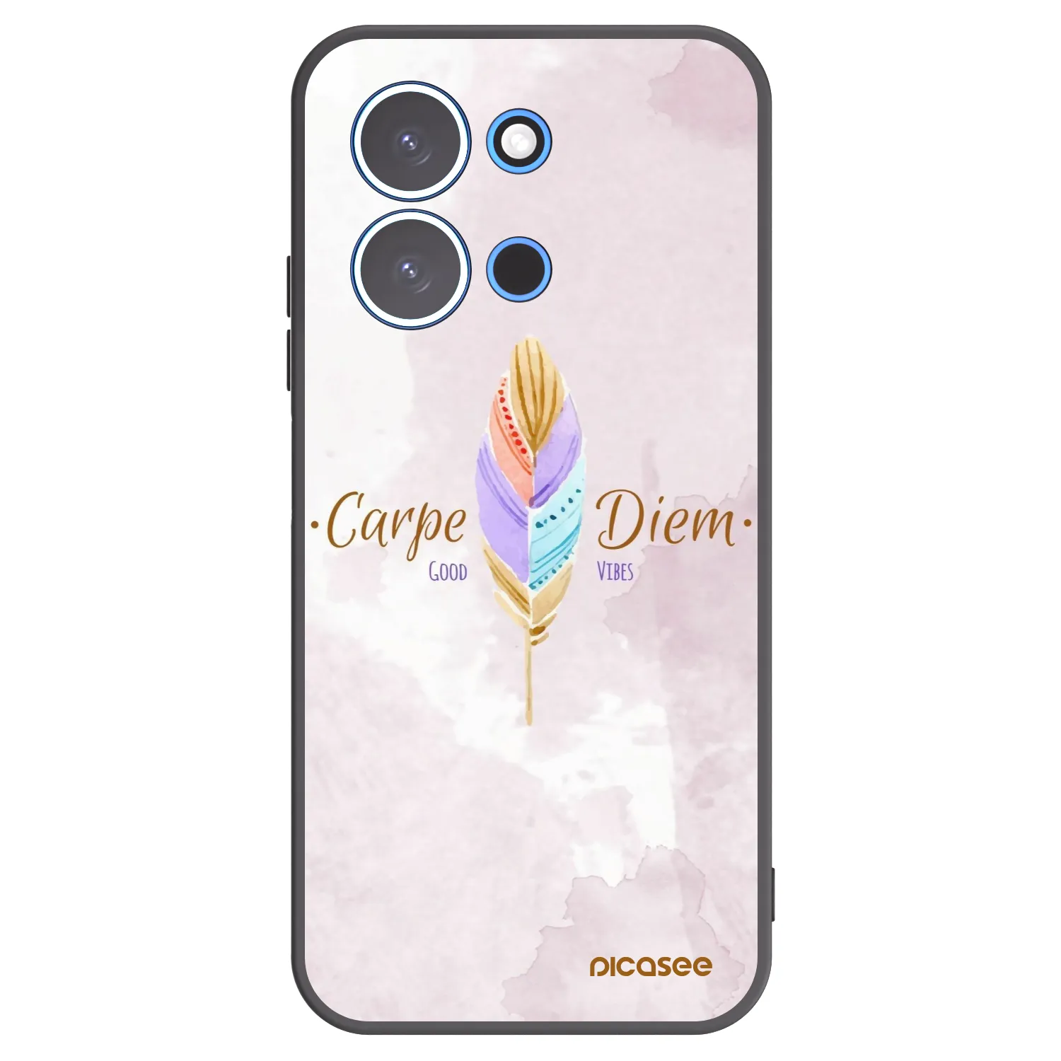 Picasee crna silikonska maskica za Xiaomi Redmi 15C 4G - Carpe Diem