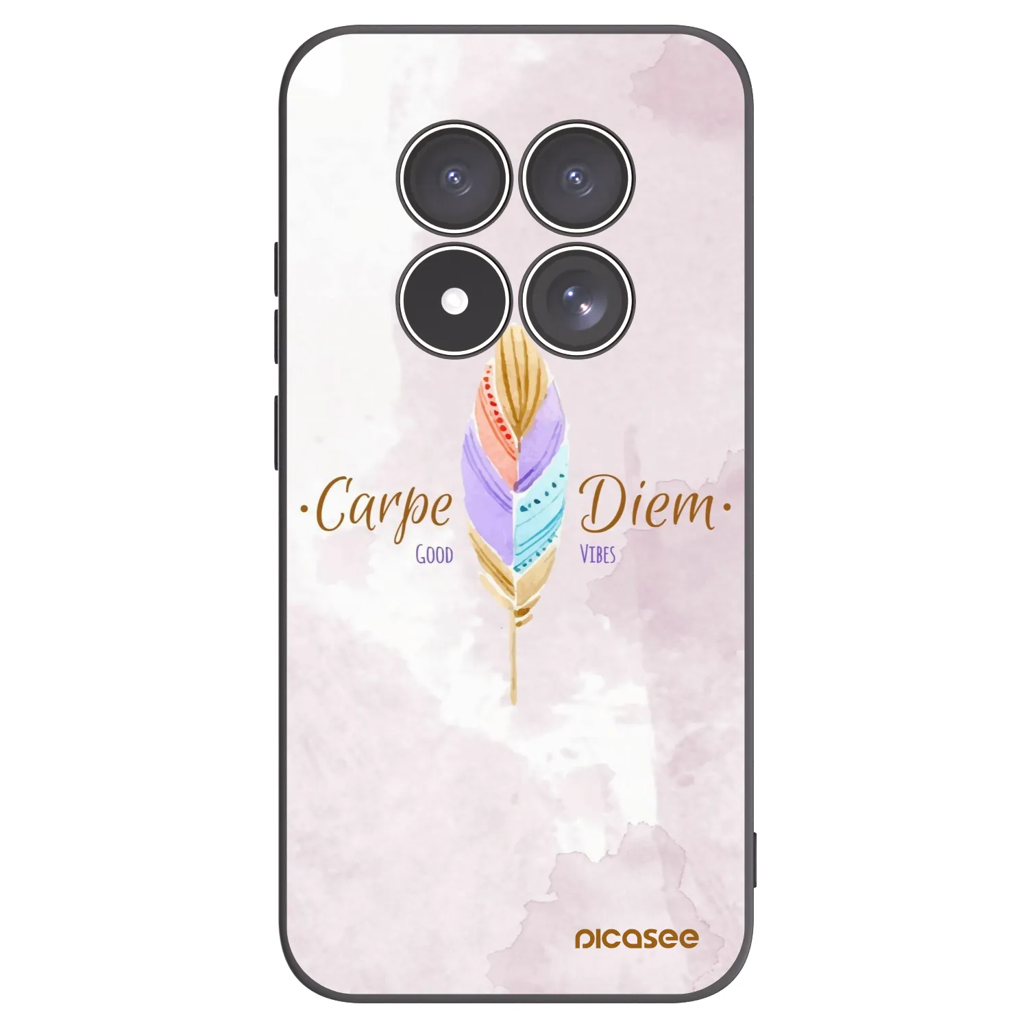 Picasee crna silikonska maskica za Xiaomi Redmi Note 15 Pro 4G - Carpe Diem