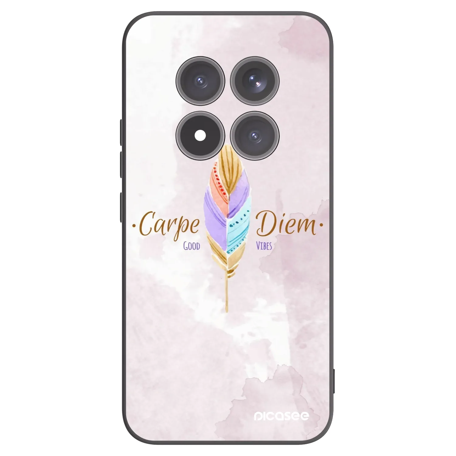 Picasee crna silikonska maskica za Xiaomi Redmi Note 15 Pro+ - Carpe Diem