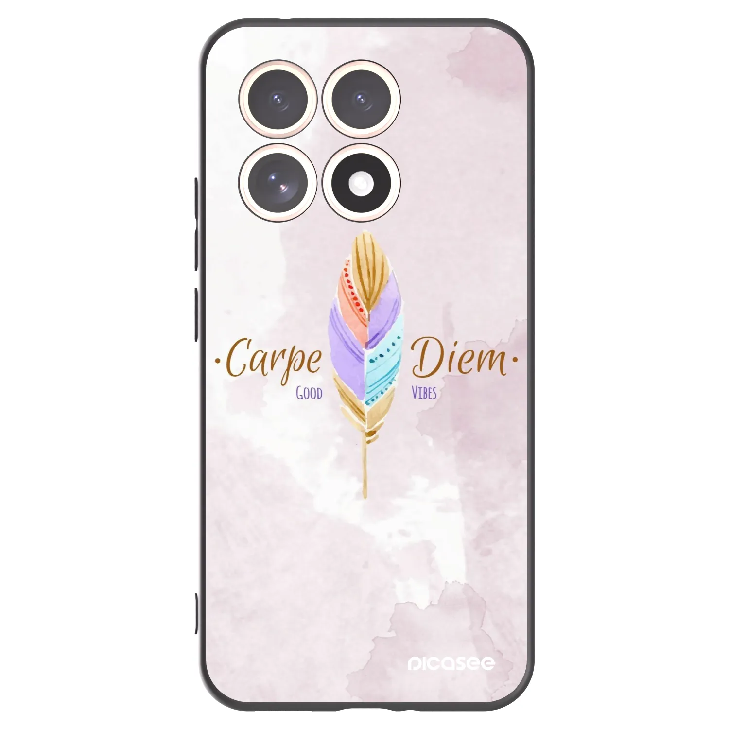 Picasee crna silikonska maskica za Xiaomi 15T - Carpe Diem