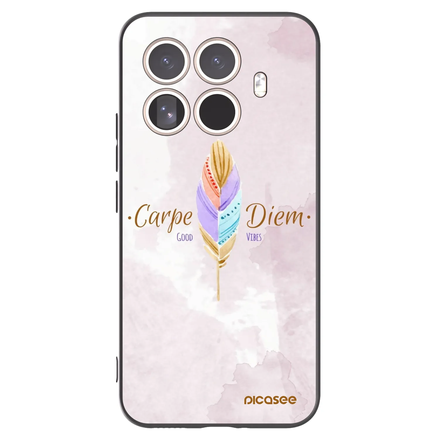 Picasee crna silikonska maskica za Xiaomi 15T Pro - Carpe Diem
