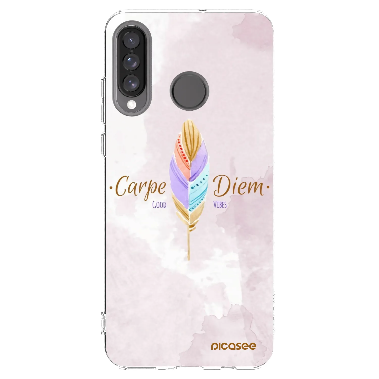 Picasee silikonska prozirna maskica za Huawei P30 Lite - Carpe Diem