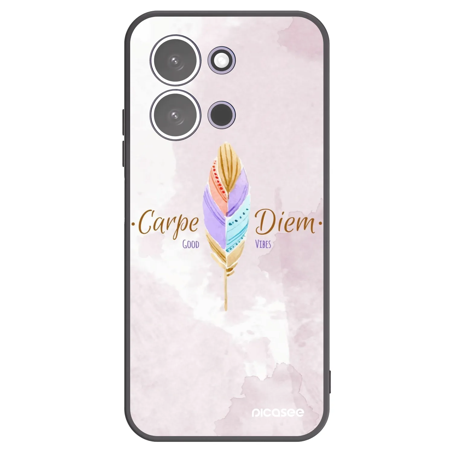 Picasee crna silikonska maskica za Xiaomi Redmi 15C 5G - Carpe Diem