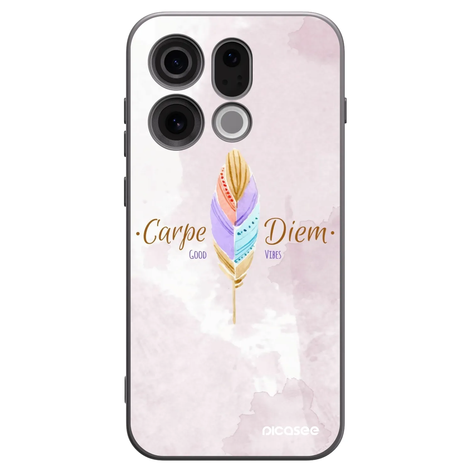 Picasee crna silikonska maskica za OPPO Find X9 - Carpe Diem