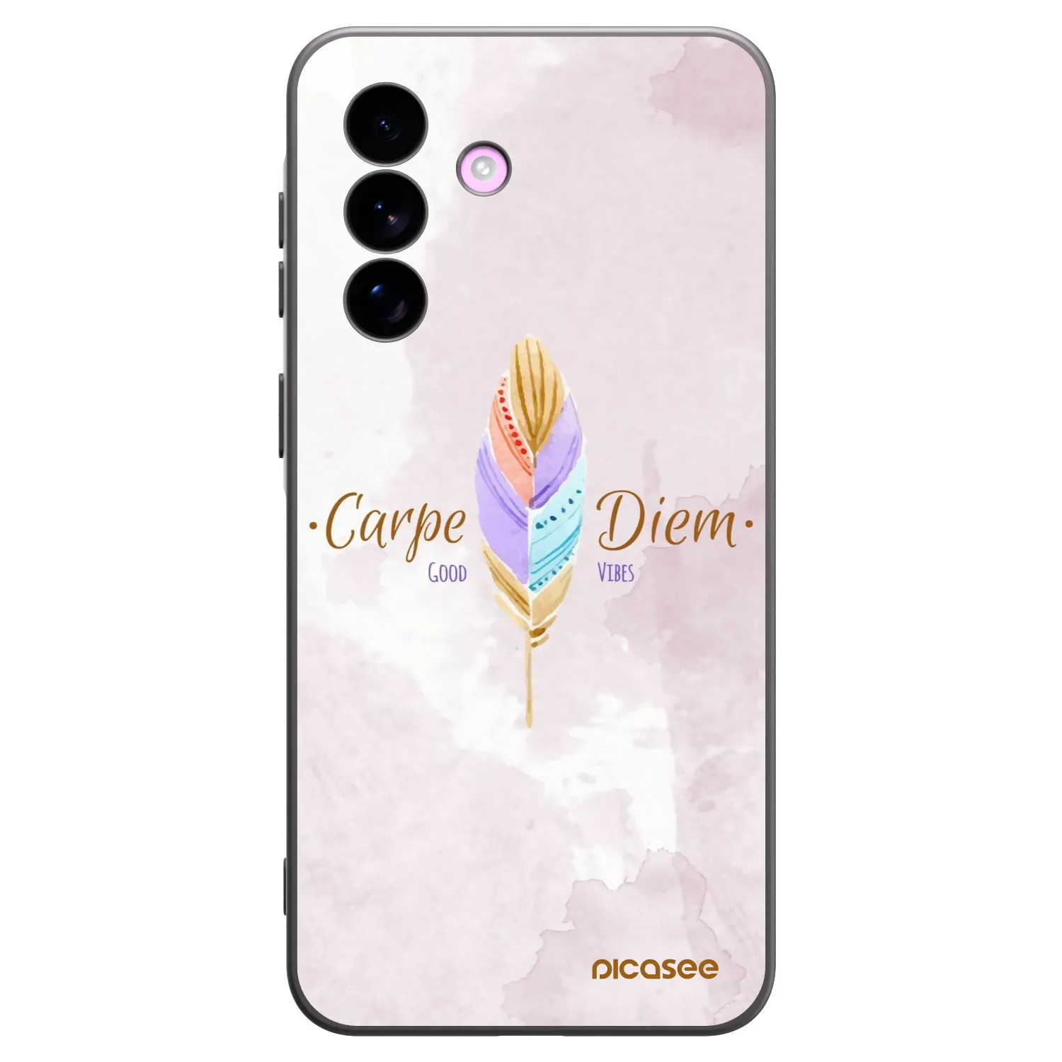 Picasee crna silikonska maskica za Samsung Galaxy A57 5G - Carpe Diem
