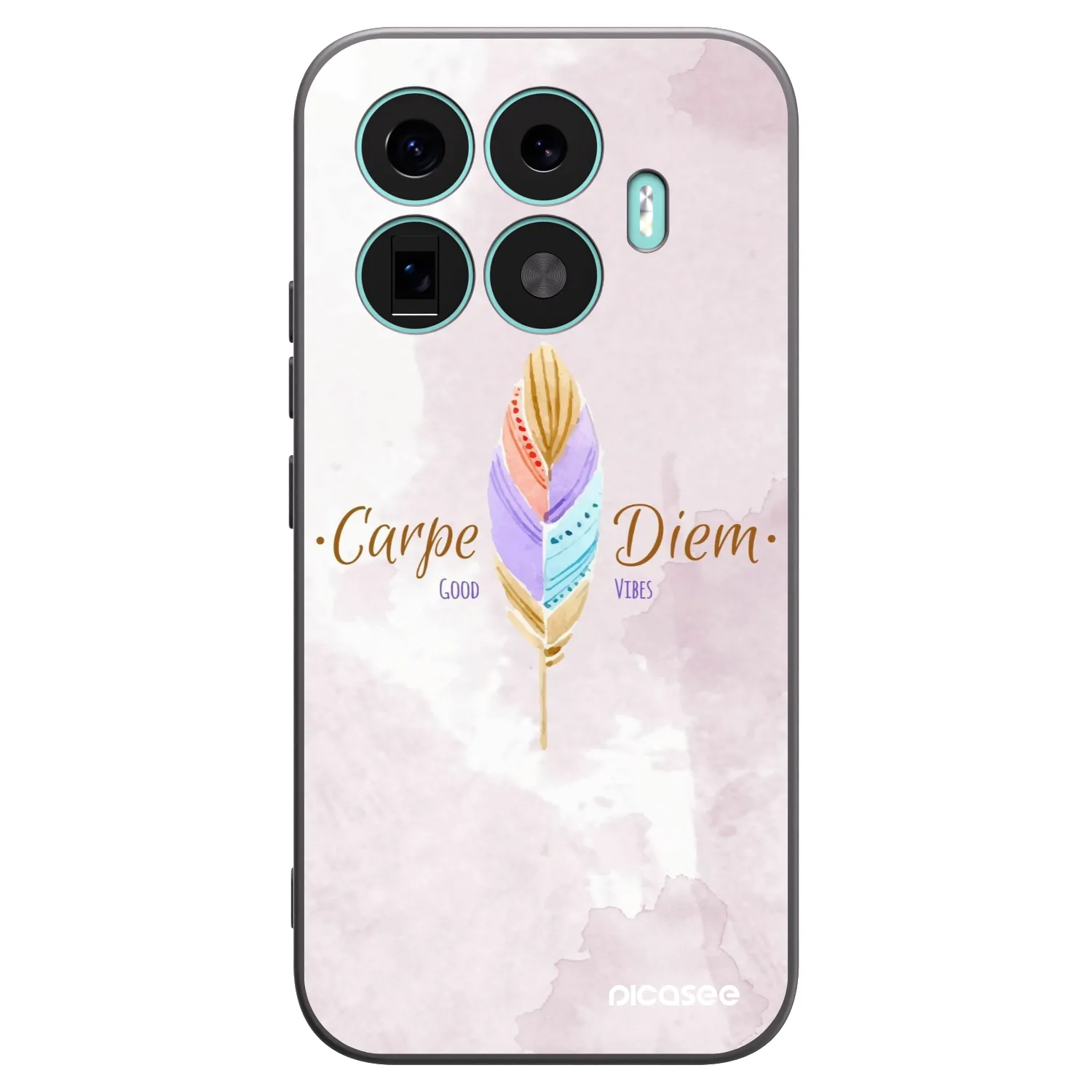 Picasee crna silikonska maskica za Xiaomi 17T - Carpe Diem