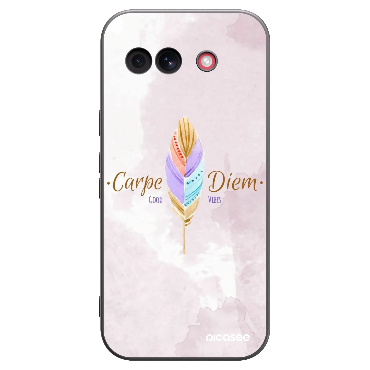 Picasee crna silikonska maskica za Google Pixel 10a - Carpe Diem