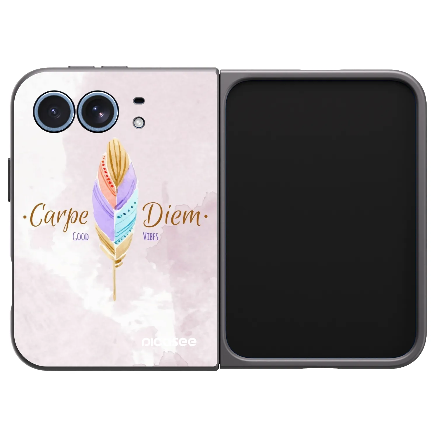 Picasee crna silikonska maskica za Apple iPhone Ultra - Carpe Diem