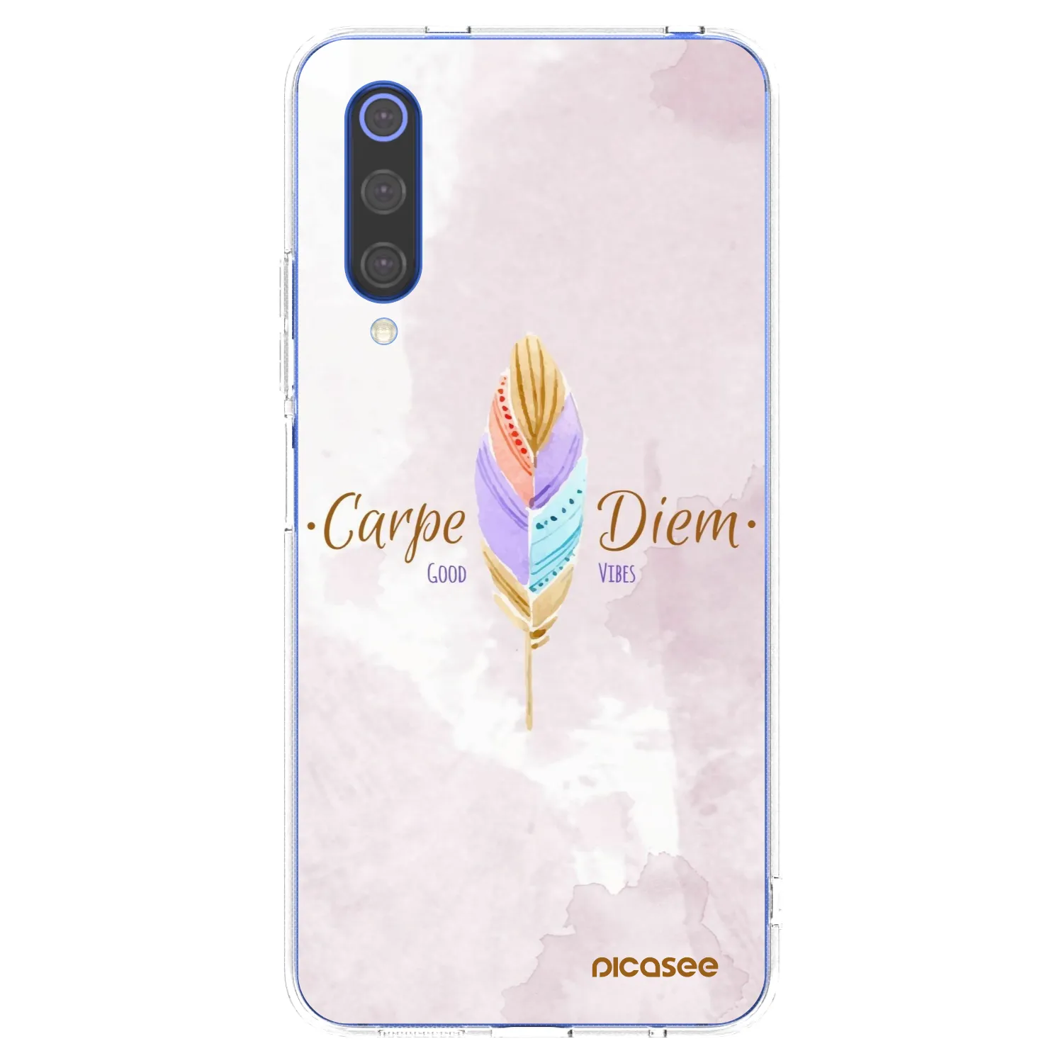 Picasee silikonska prozirna maskica za Xiaomi Mi 9 SE - Carpe Diem