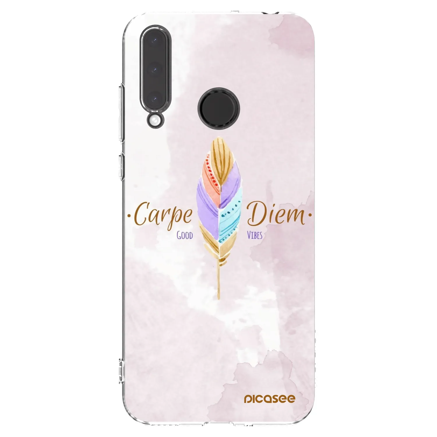 Picasee silikonska prozirna maskica za Honor 20 Lite - Carpe Diem