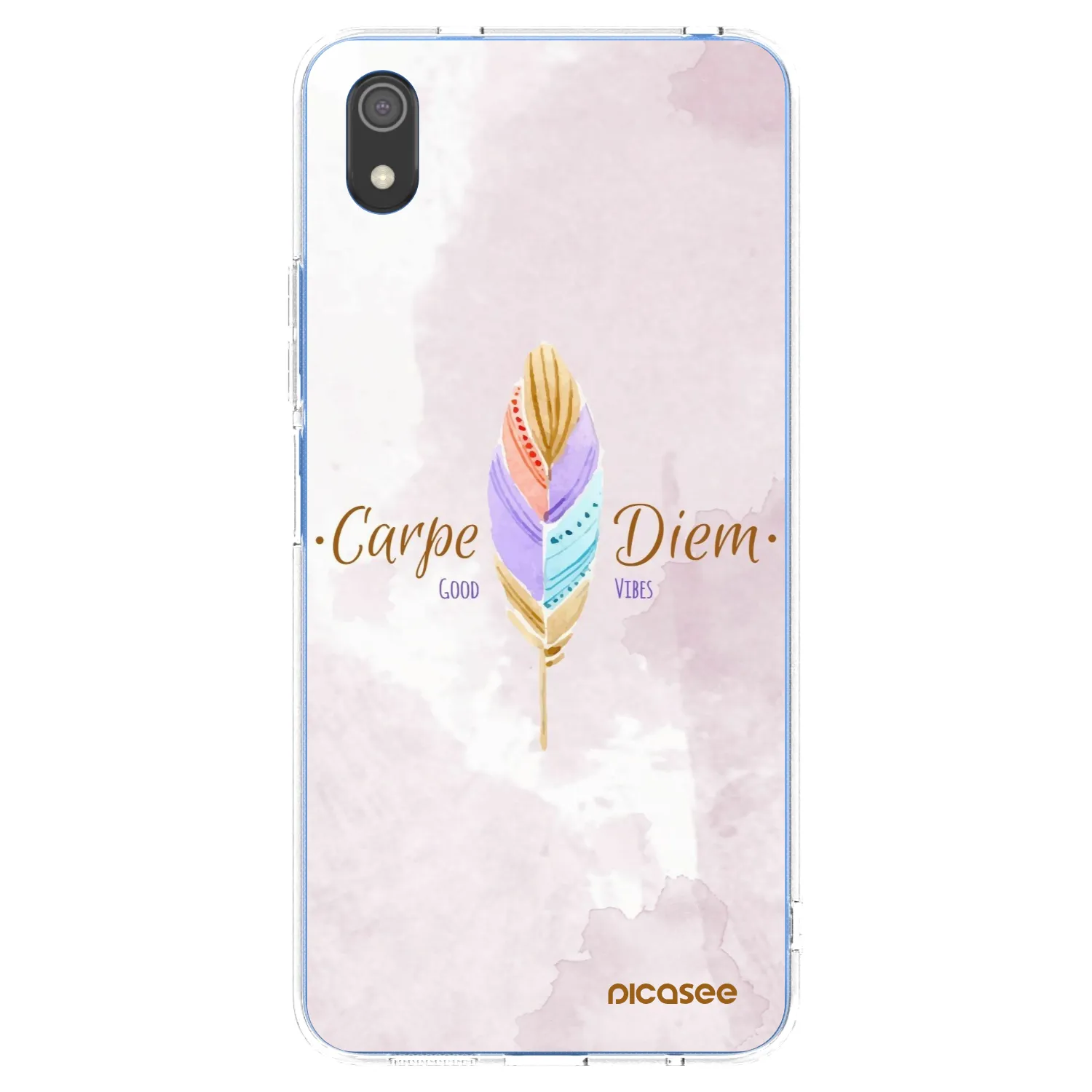 Picasee silikonska prozirna maskica za Xiaomi Redmi 7A - Carpe Diem