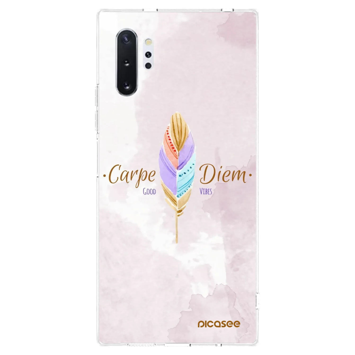 Picasee silikonska prozirna maskica za Samsung Galaxy Note 10+ N975F - Carpe Diem