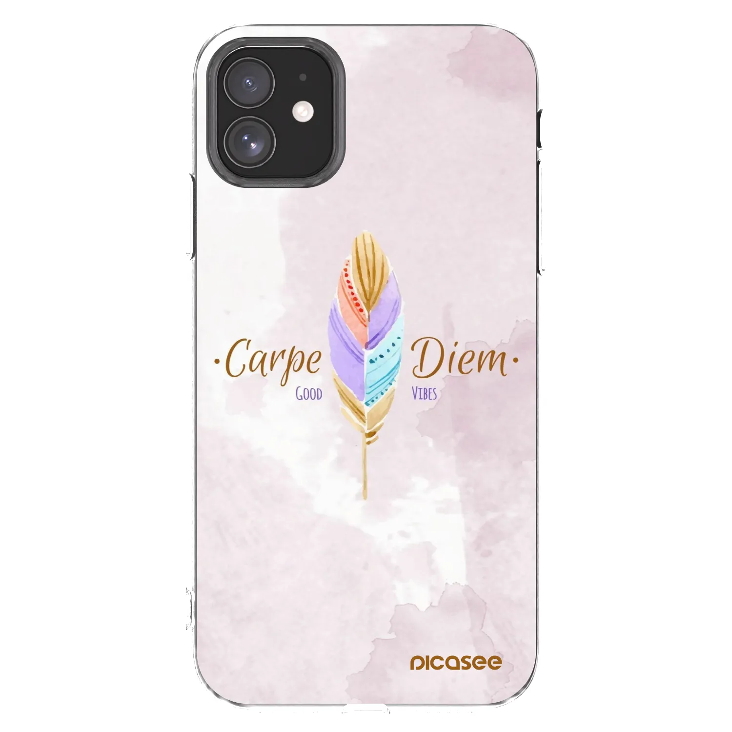 Picasee silikonska prozirna maskica za Apple iPhone 11 - Carpe Diem