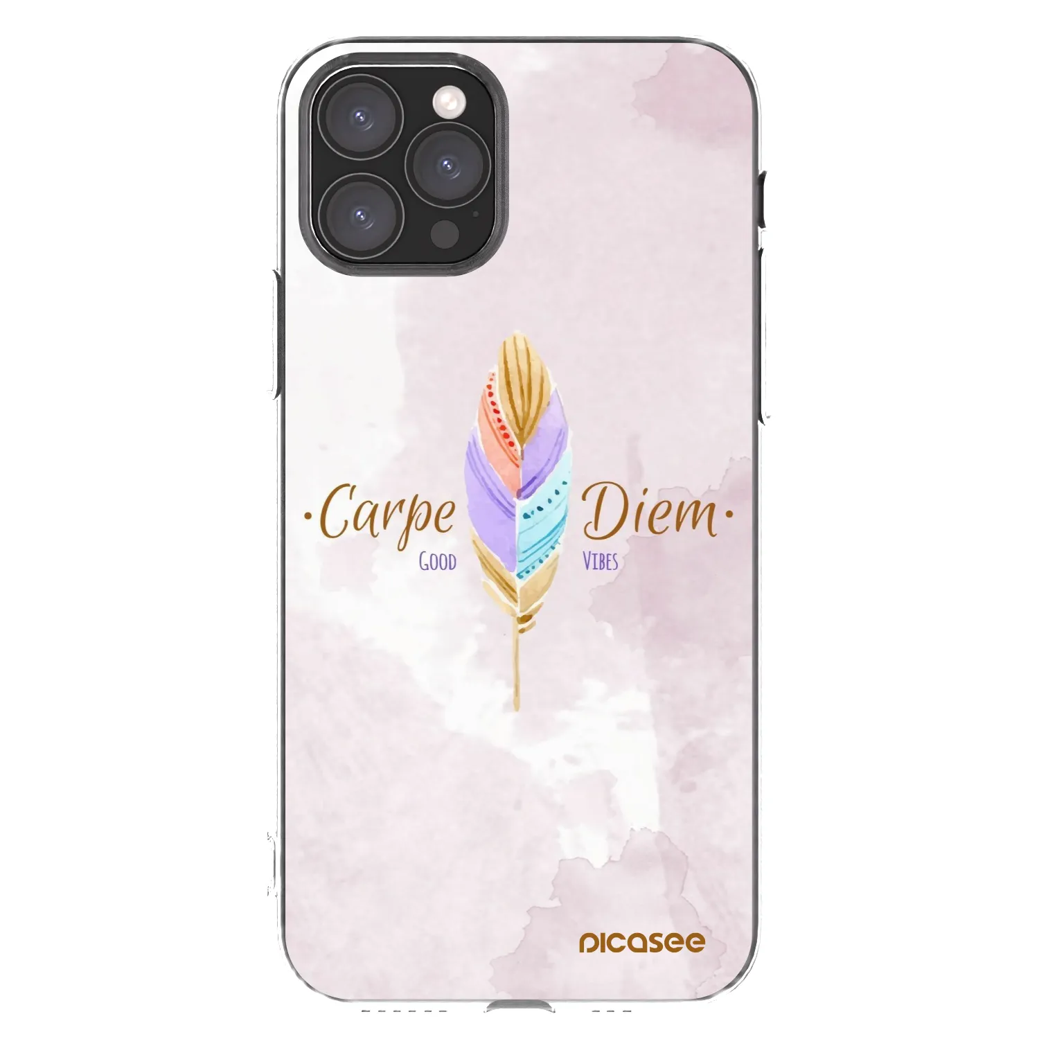 Picasee silikonska prozirna maskica za Apple iPhone 11 Pro - Carpe Diem