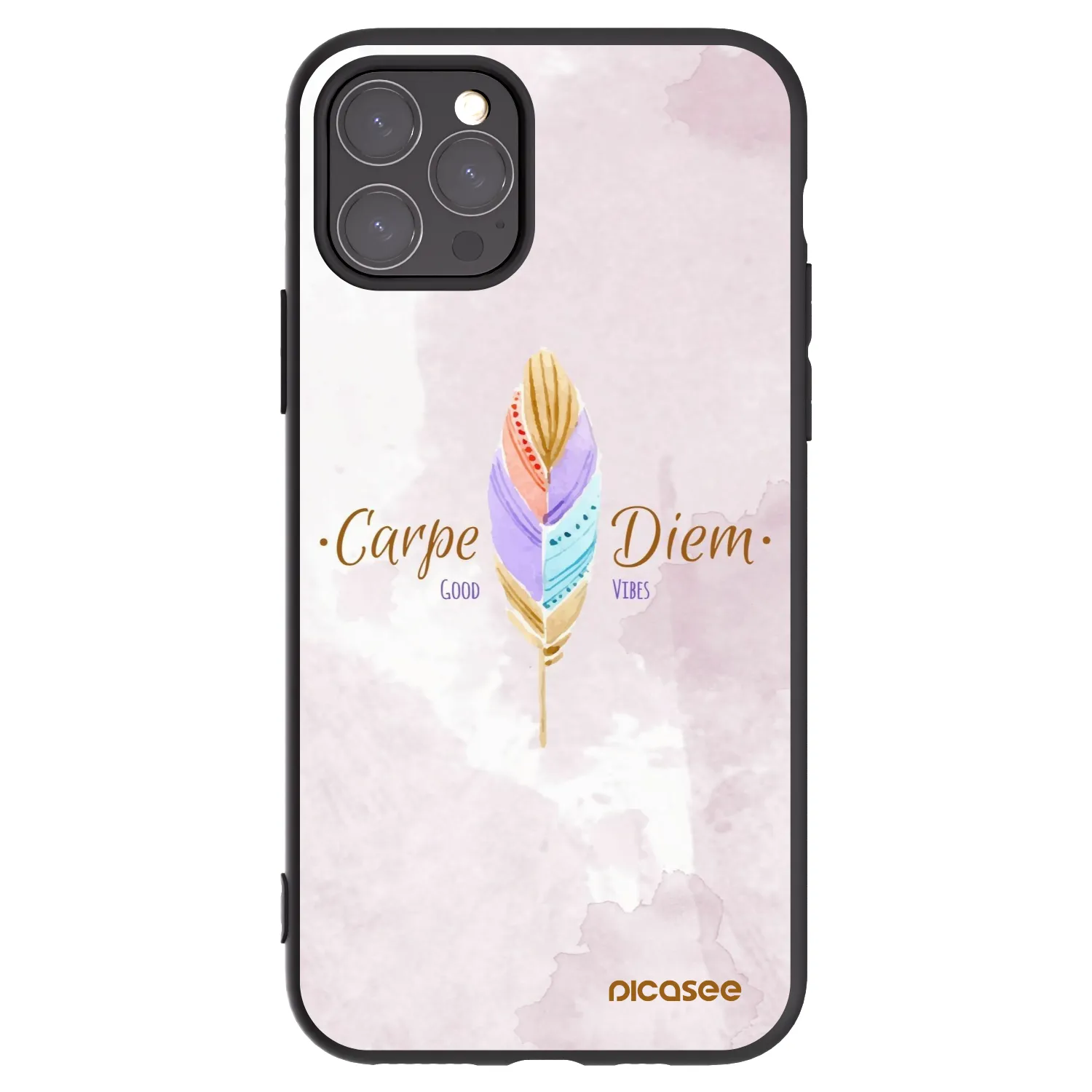 Picasee crna silikonska maskica za Apple iPhone 11 Pro - Carpe Diem