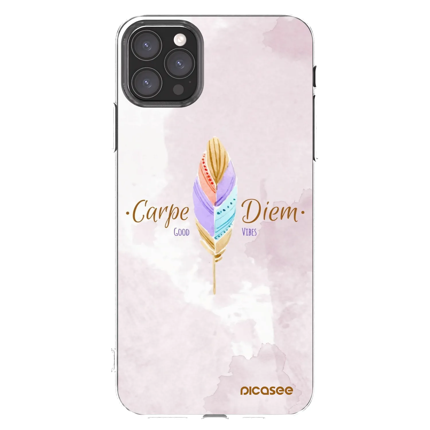 Picasee silikonska prozirna maskica za Apple iPhone 11 Pro Max - Carpe Diem