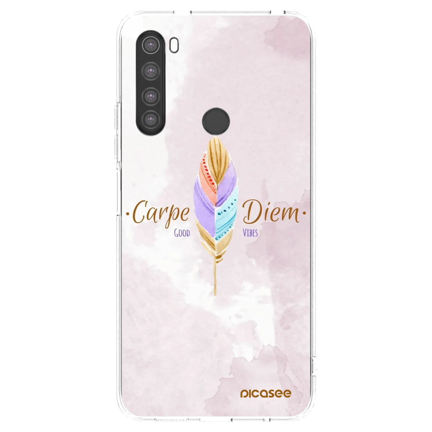 Picasee silikonska prozirna maskica za Xiaomi Redmi Note 8 - Carpe Diem
