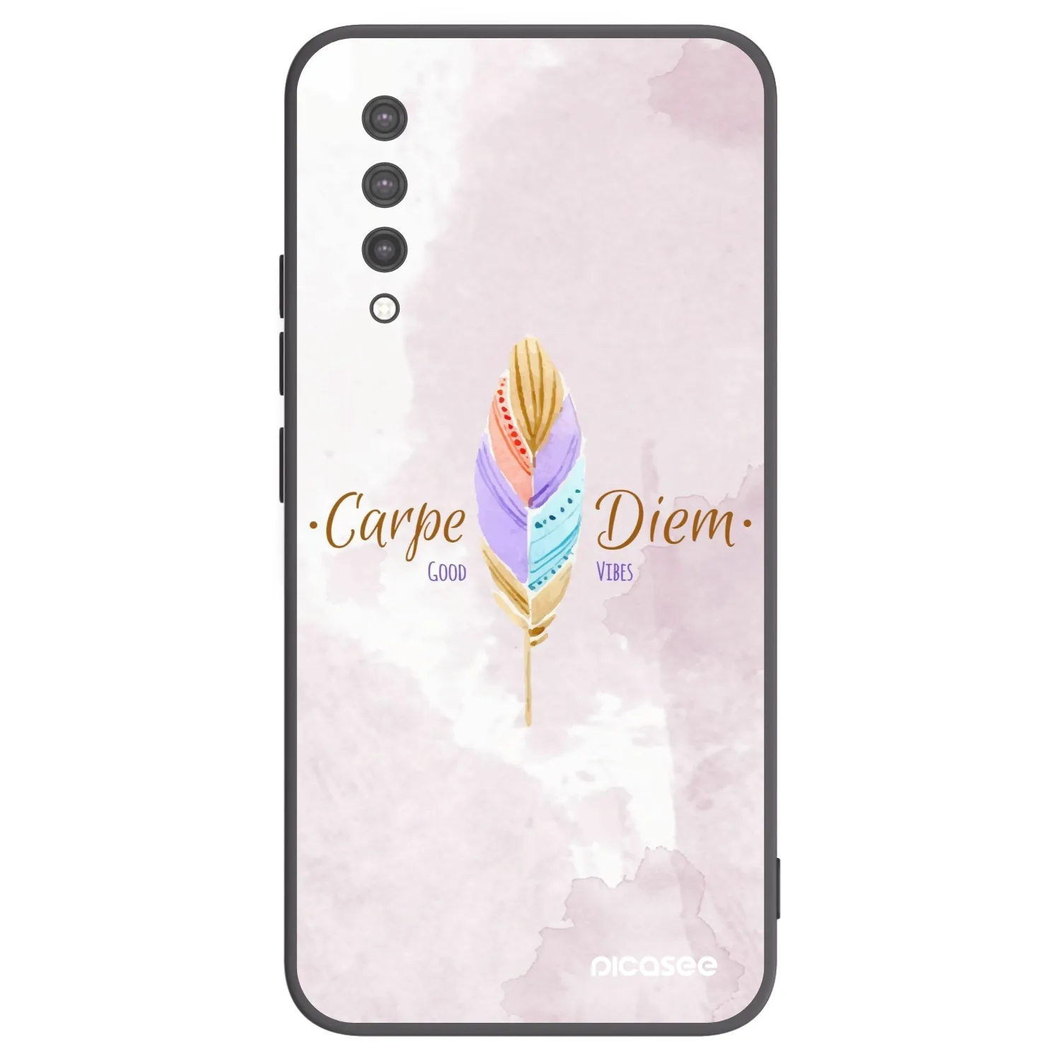 Picasee crna silikonska maskica za Xiaomi Mi 9 Lite - Carpe Diem