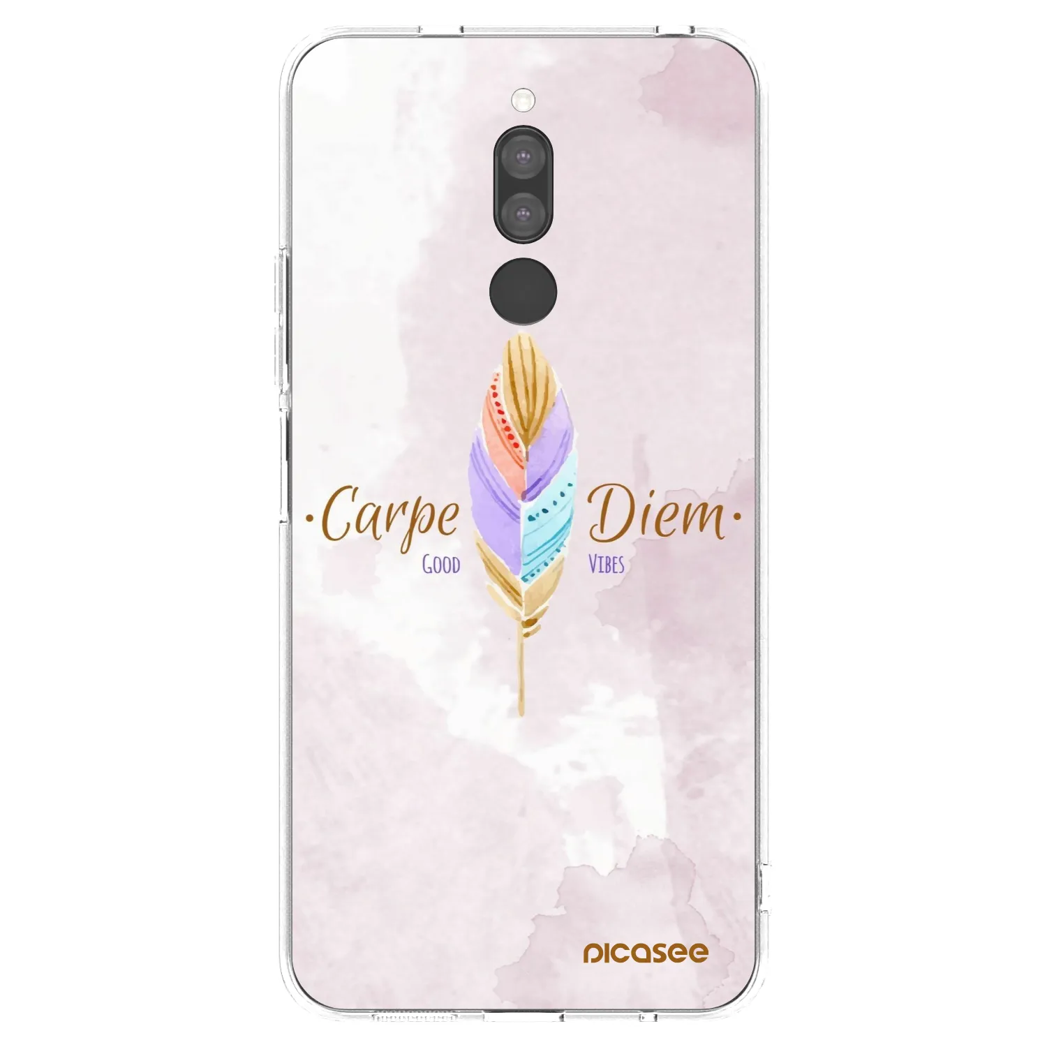 Picasee silikonska prozirna maskica za Xiaomi Redmi 8 - Carpe Diem