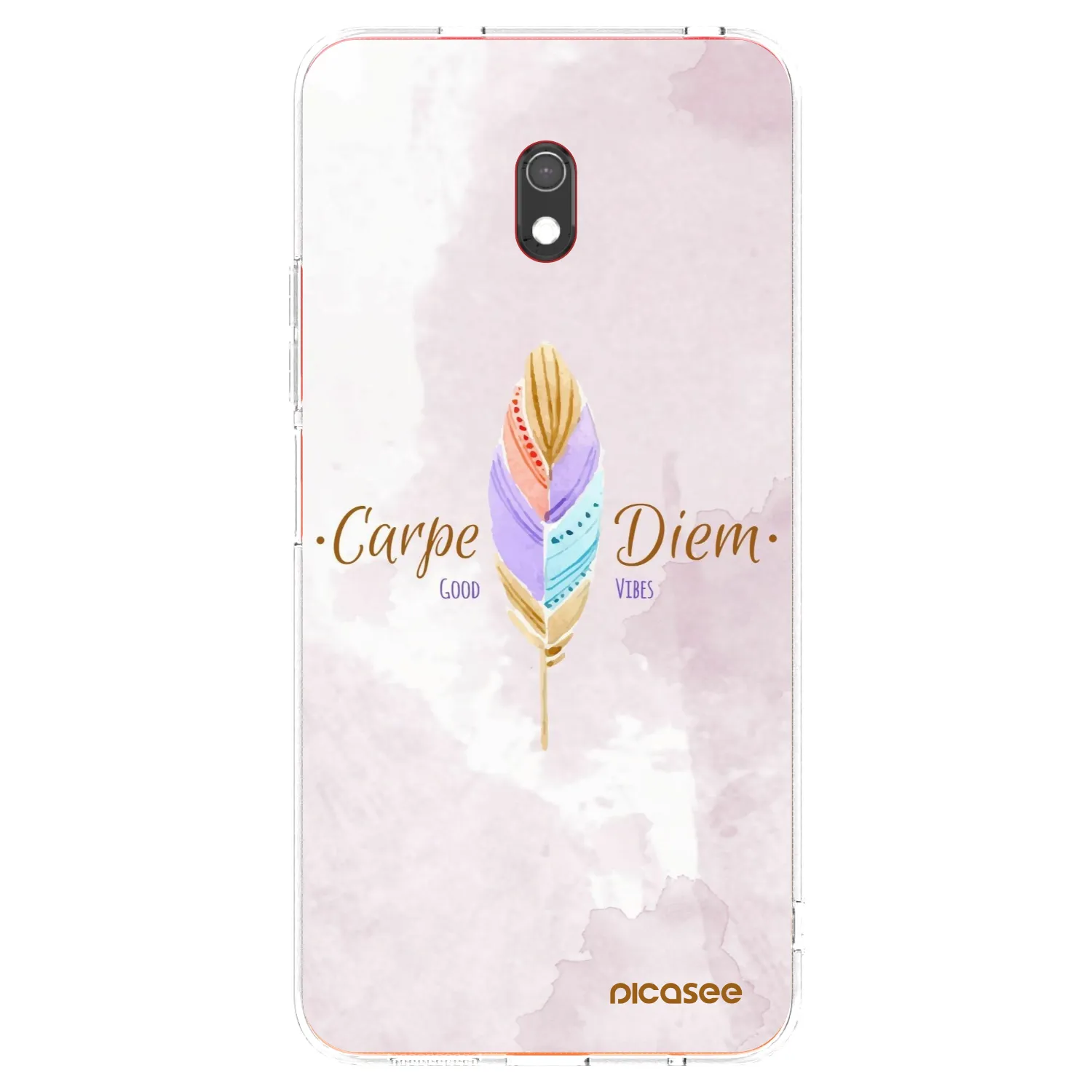 Picasee silikonska prozirna maskica za Xiaomi Redmi 8A - Carpe Diem