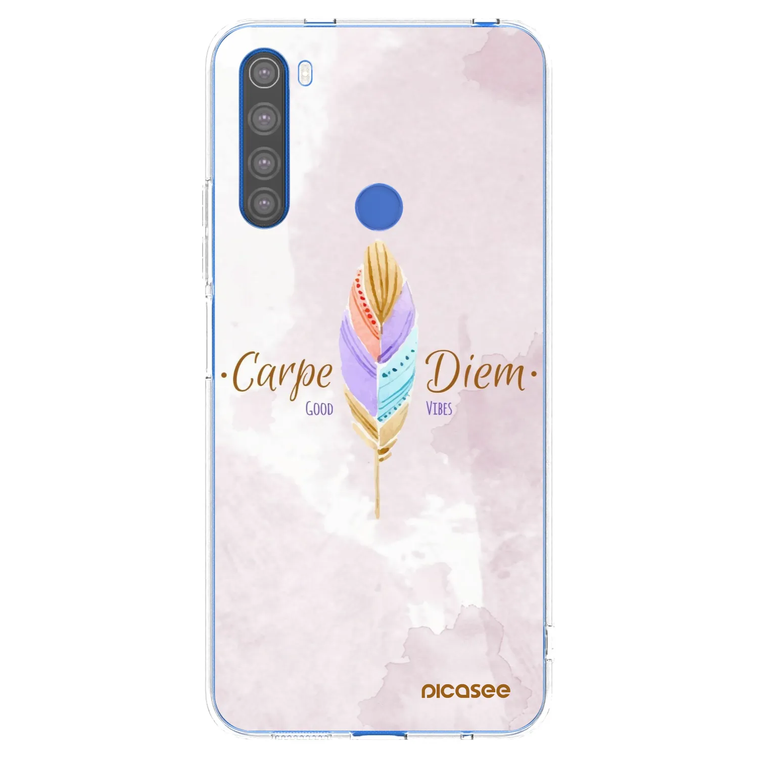 Picasee silikonska prozirna maskica za Xiaomi Redmi Note 8T - Carpe Diem