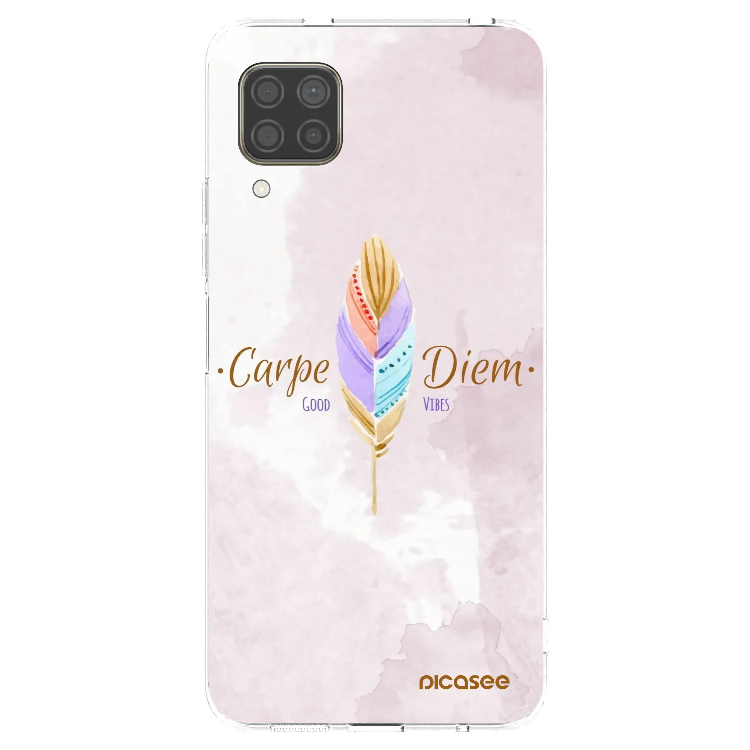 Picasee silikonska prozirna maskica za Huawei P40 Lite - Carpe Diem