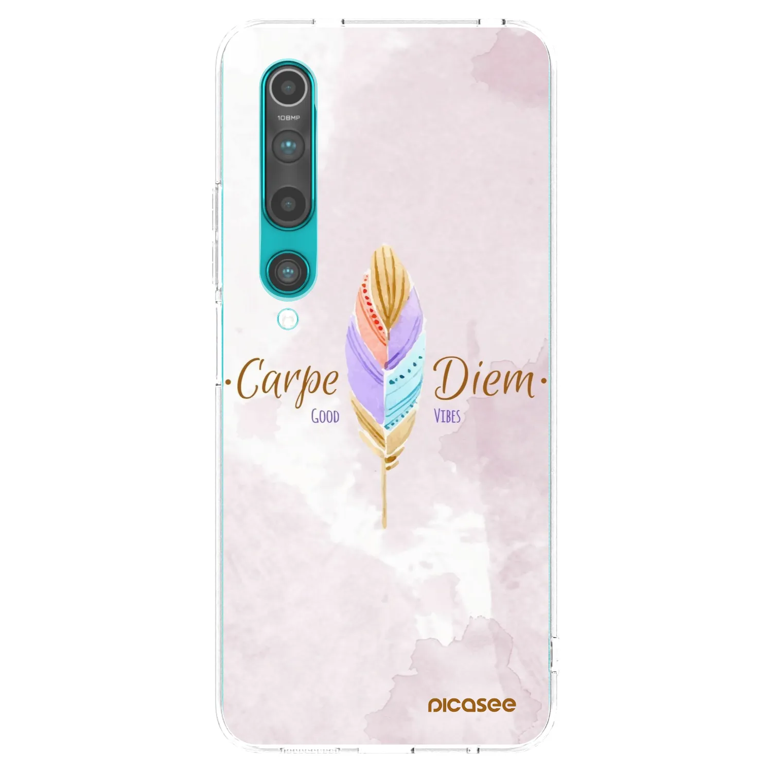 Picasee silikonska prozirna maskica za Xiaomi Mi 10 - Carpe Diem