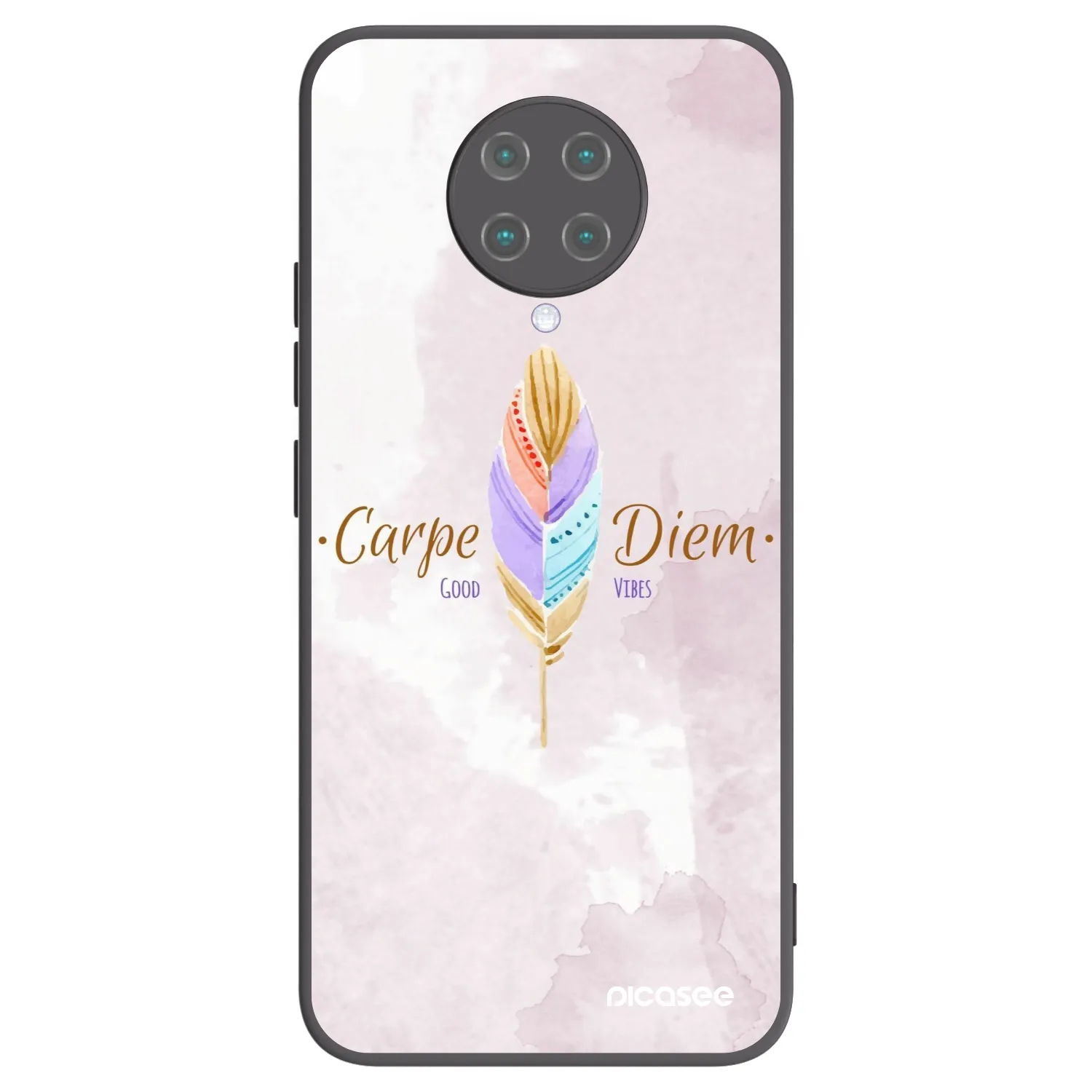 Picasee crna silikonska maskica za Xiaomi Poco F2 Pro - Carpe Diem