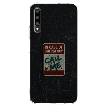 Picasee silikonska prozirna maskica za Honor 9X Pro - EMERGENCY