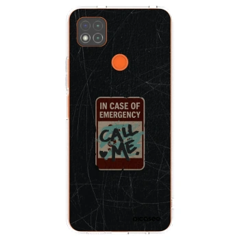 Picasee silikonska prozirna maskica za Xiaomi Redmi 9C - EMERGENCY