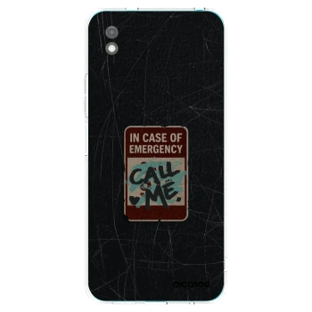 Picasee crna silikonska maskica za Xiaomi Redmi 9A - EMERGENCY