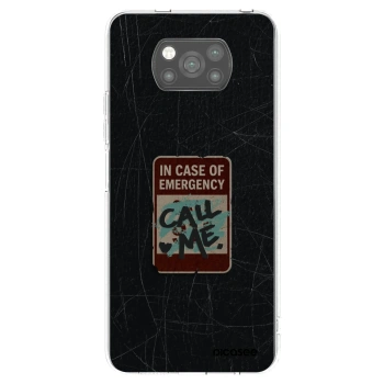 Picasee crna silikonska maskica za Xiaomi Poco X3 - EMERGENCY