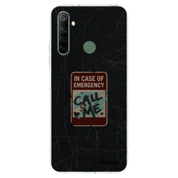 Picasee silikonska prozirna maskica za Realme 6i - EMERGENCY