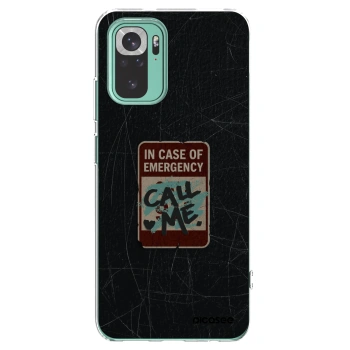 Picasee silikonska prozirna maskica za Xiaomi Redmi Note 10 Pro - EMERGENCY